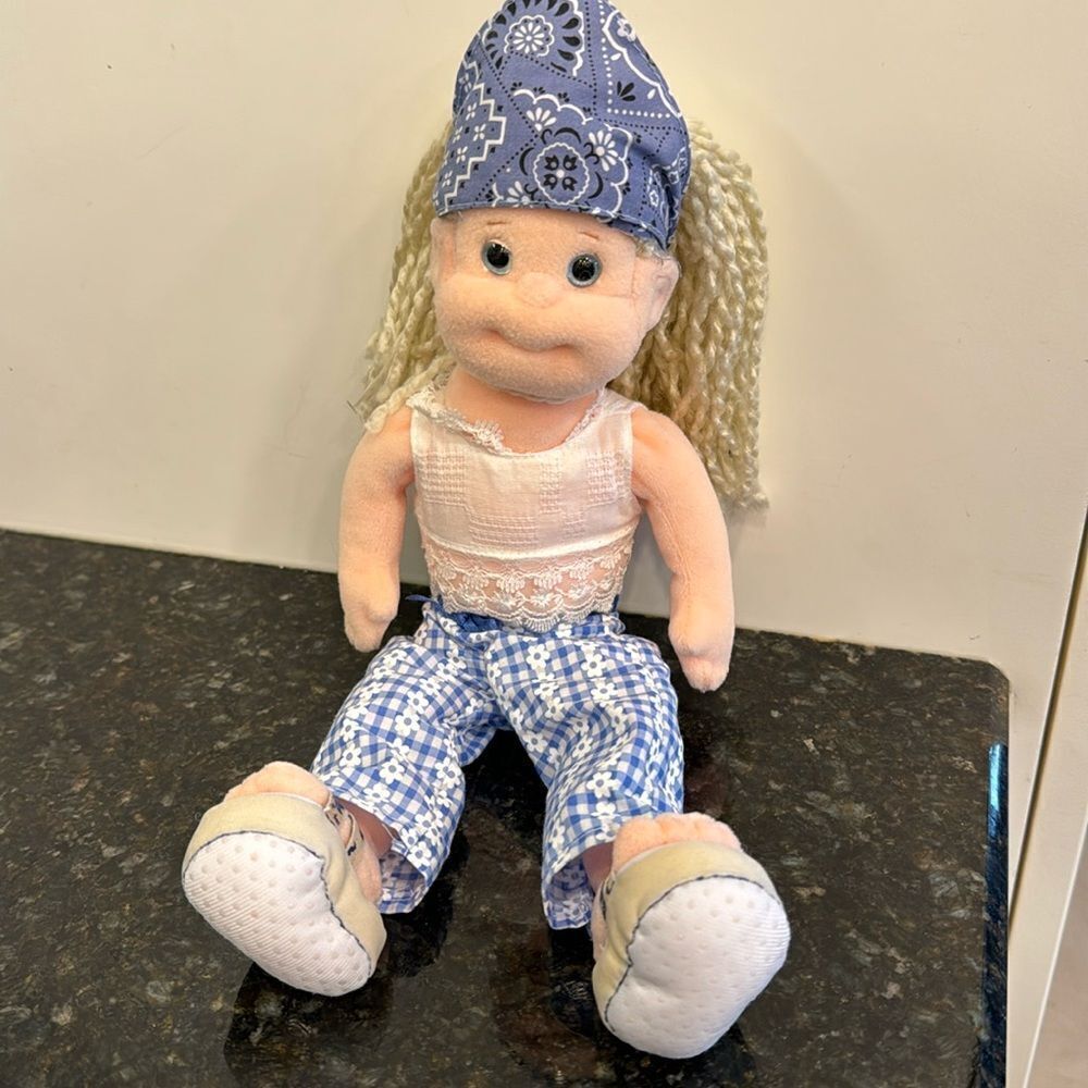 TY Beanie Boppers Cute Candy 12" with blue/white pants/white top. No ear tag